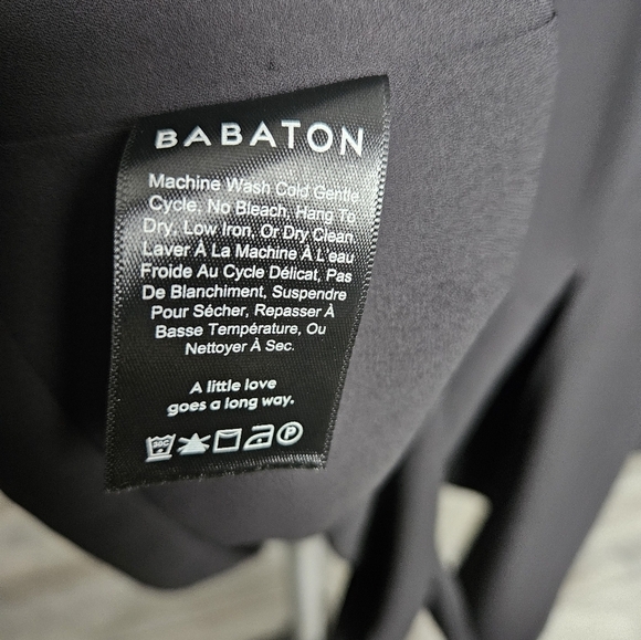 Babaton Black Tadema Tie Waist Size M - Picture 9 of 10